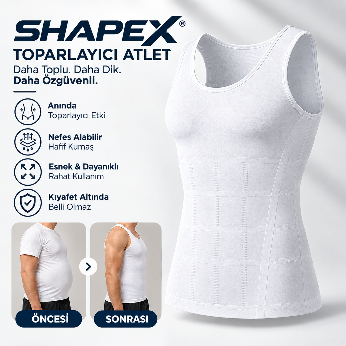 ShapeX™ Anında Fit Görünüm Atlet