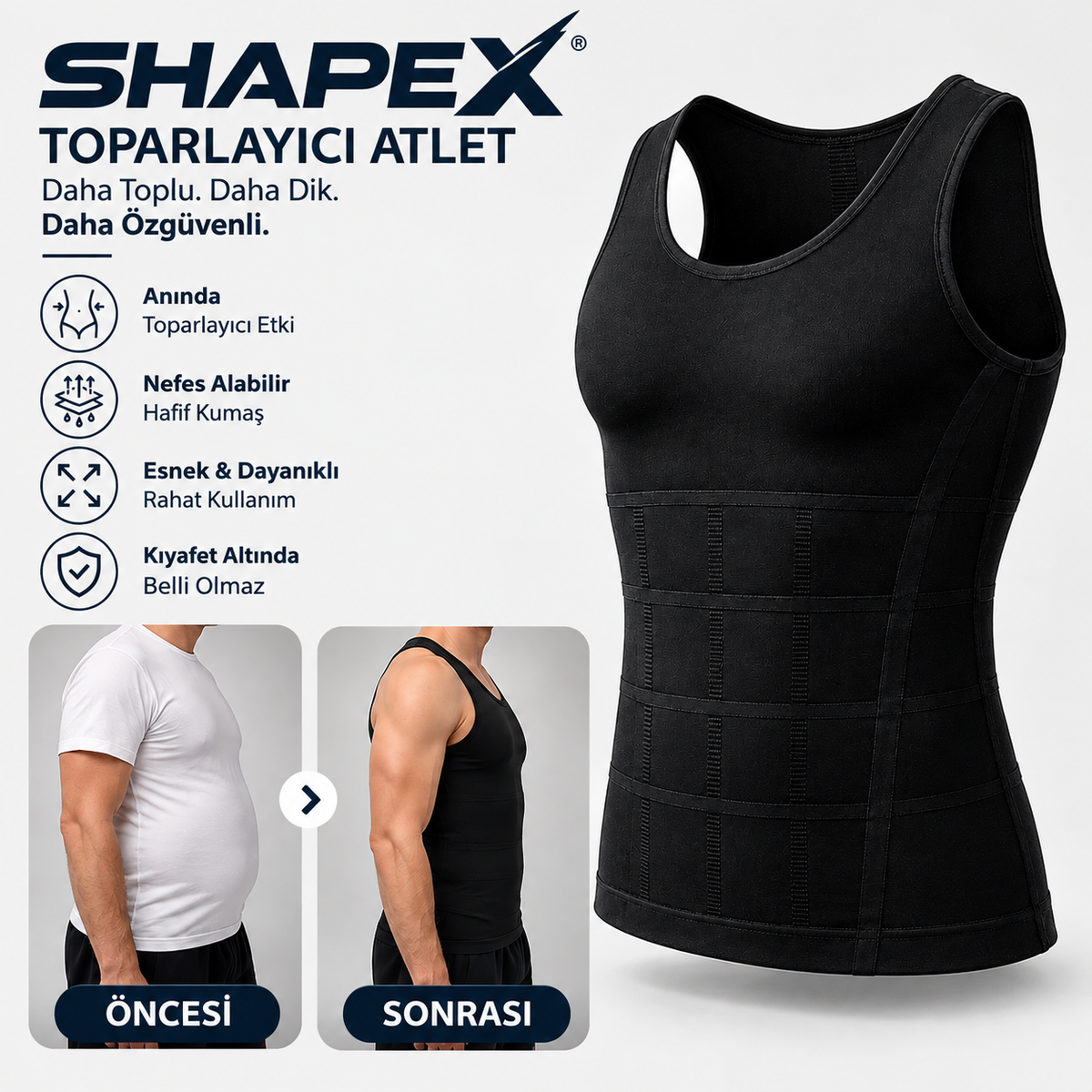 ShapeX™ Anında Fit Görünüm Atlet